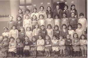 ECOLE LAMORICIERE FILLES 1953 CE1 MME CATALAN